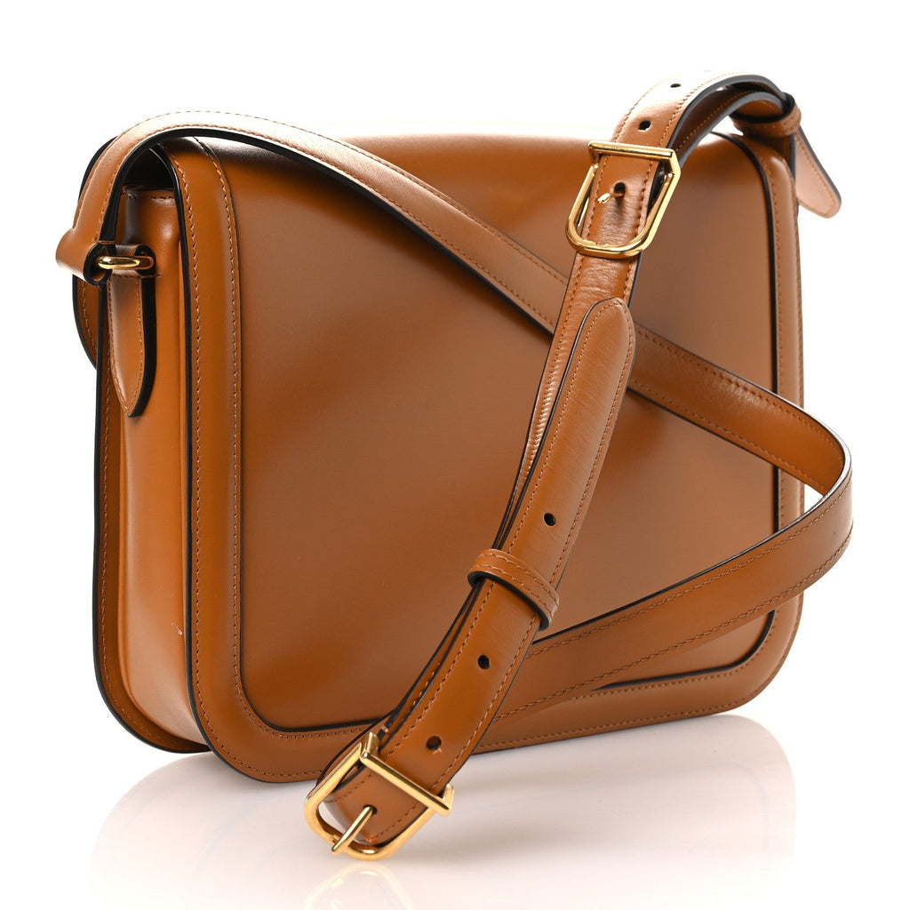 Smooth Calfskin 9to5 Shoulder Bag Tan