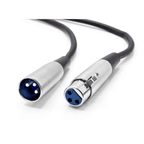Microphone MIC 3-Pin Male To Female Cable Cord Connector Extension Shielded - 10ft