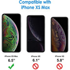 Entronix [Magnetic] Case Compatible with iPhone XS Max - [Hard Back] Thick Clear