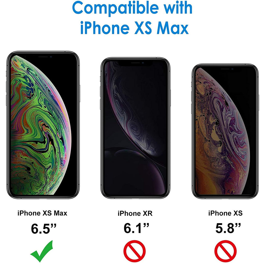 Entronix Case Compatible with iPhone XS Max - [Hard Back] Slim Clear