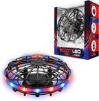 LED Hand Operated Drone for Kids or Adults - Hands Free Motion Sensor Mini Drones, Easy Indoor Flying Orb Ball Small UFO Toy for Boys and Girls (Red/Blue)
