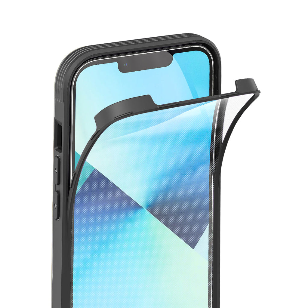 Full Protection With Mobile Phone Protective Film Slide Camera Lens Phone Case For Iphone 14 In Gray
