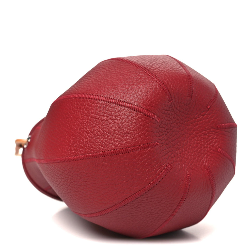 Taurillon Clemence Petit H Bitter Apple Bag Rouge H