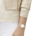 Swarovski Lovely Crystals Mini Ladies Rose Gold White Watch