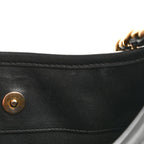 Calfskin Quilted Hobo Black
