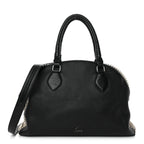 Calfskin Panettone Spiked Large Ranch Black