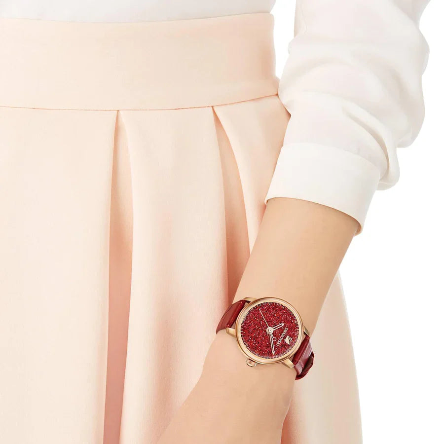 Swarovski Watch Crystalline Hours Red