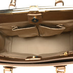 Metallic Dauphine Medium Frame Tote Gold