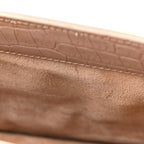 Calfskin Crocodile Embossed Medium Monogram Sunset Rose Antic