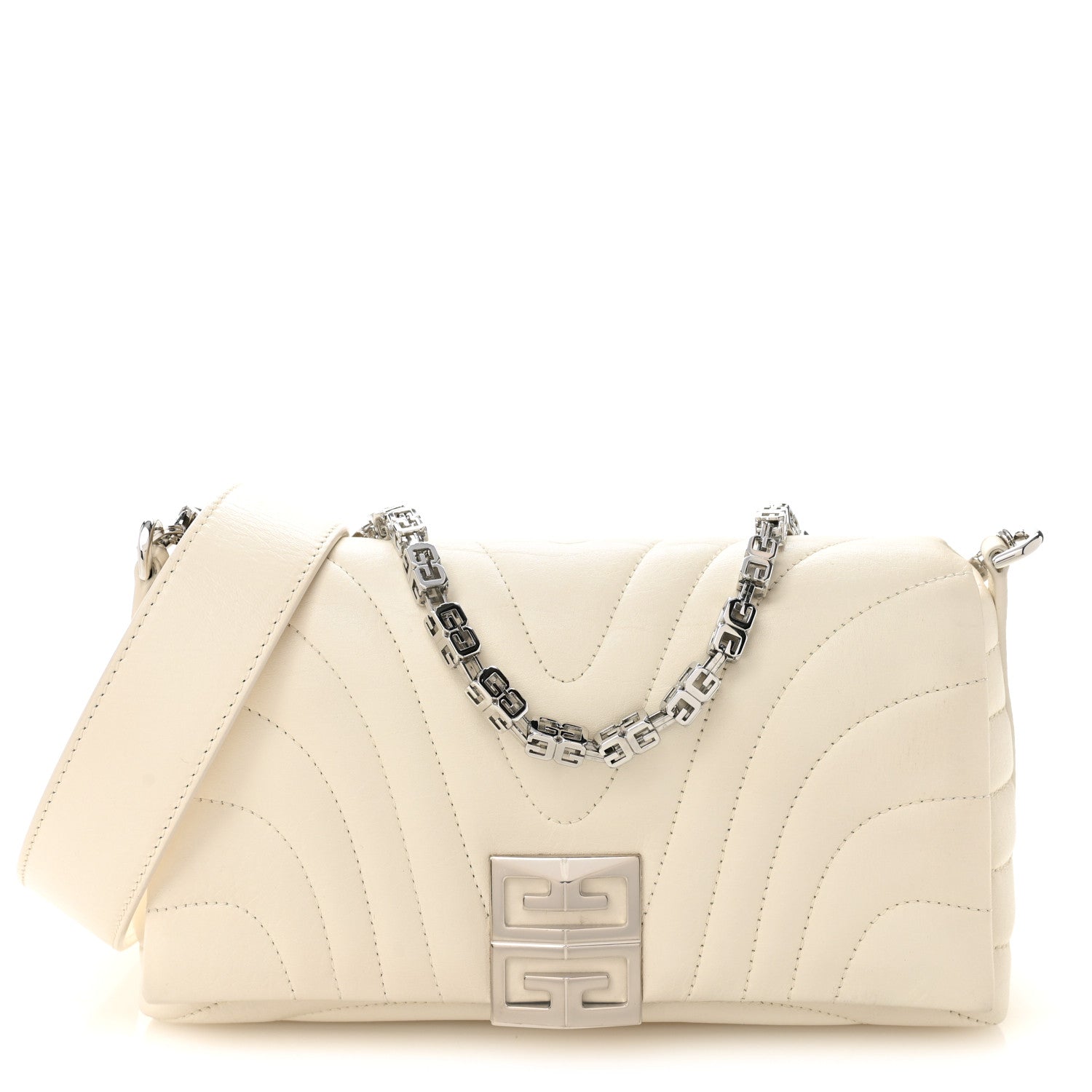 Calfskin Quilted Small 4G Shoulder Bag Ivory