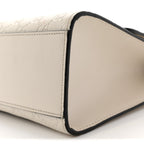 Guccissima Medium Padlock Shoulder Bag Black Mystic White