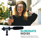 Movo SMM1 Camera Shoe Shockmount for Shotgun Mics