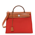 Vache Hunter Toile Herbag Zip 31 PM Rouge Tomate Natural