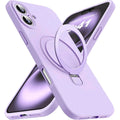 Entronix [Magnetic] Case Compatible with iPhone 16 Plus - Soft-Touch Liquid Silicone Gripstand