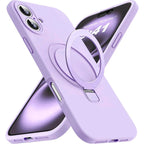 Entronix [Magnetic] Case Compatible with iPhone 16 Plus - Soft-Touch Liquid Silicone Gripstand