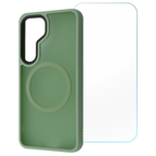 Entronix Bundle Compatible with Galaxy S25 - [Magnetic] Translucent Matte Case & 1 Clear Screen Protector