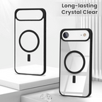 Entronix [Magnetic] Case Compatible with iPhone 17 Air - [Clear Back] Soft Matte Frame
