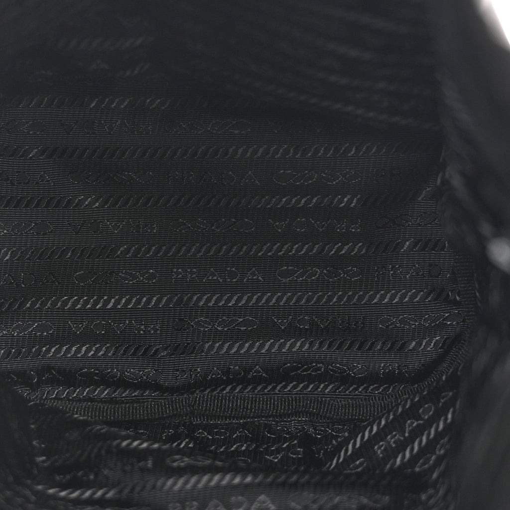 Re-Nylon Vela Drawstring Wristlet Pouch Black