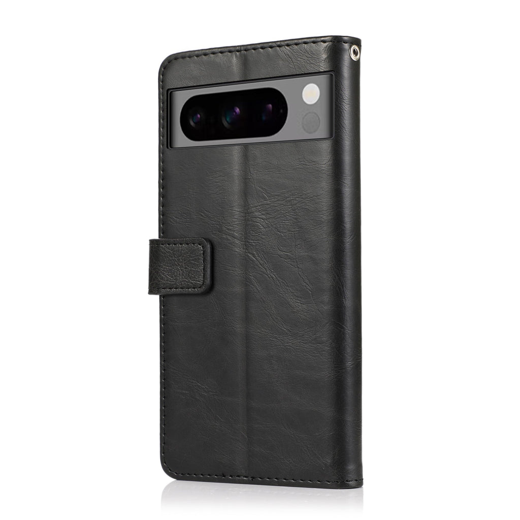 SAHARA - Indy Series Genuine Leather Folio Wallet Case - Google Pixel 8 Pro