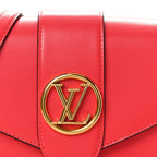 Smooth Calfskin LV Pont 9 Dahlia