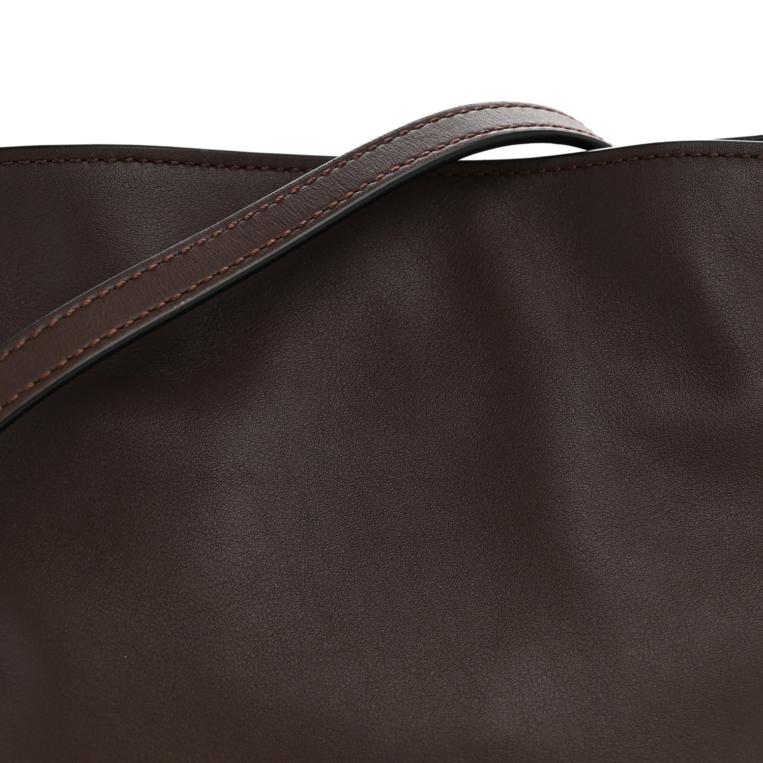 Calfskin Mini Flamenco Knot Clutch Chocolate