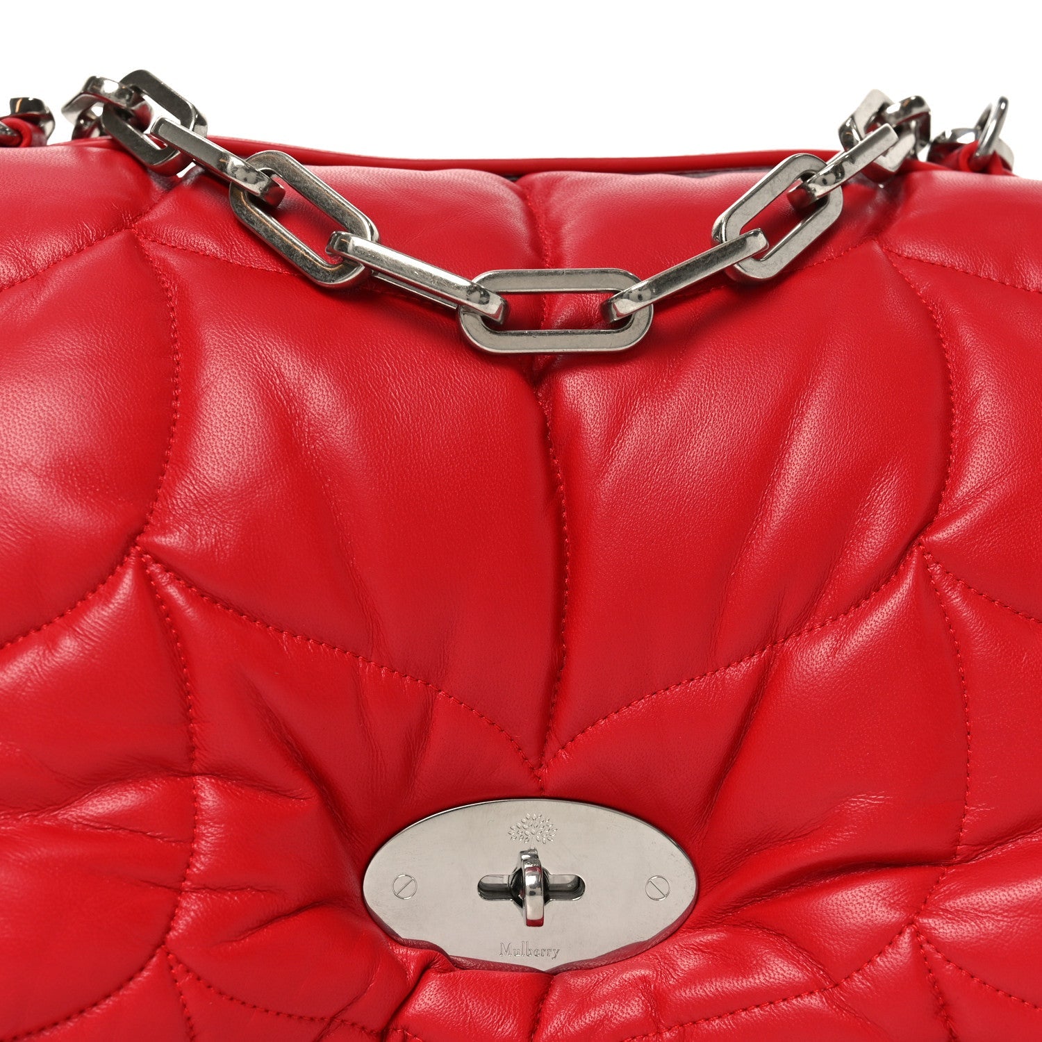 Nappa Pillow Quilted Softie Bag Lancaster Red