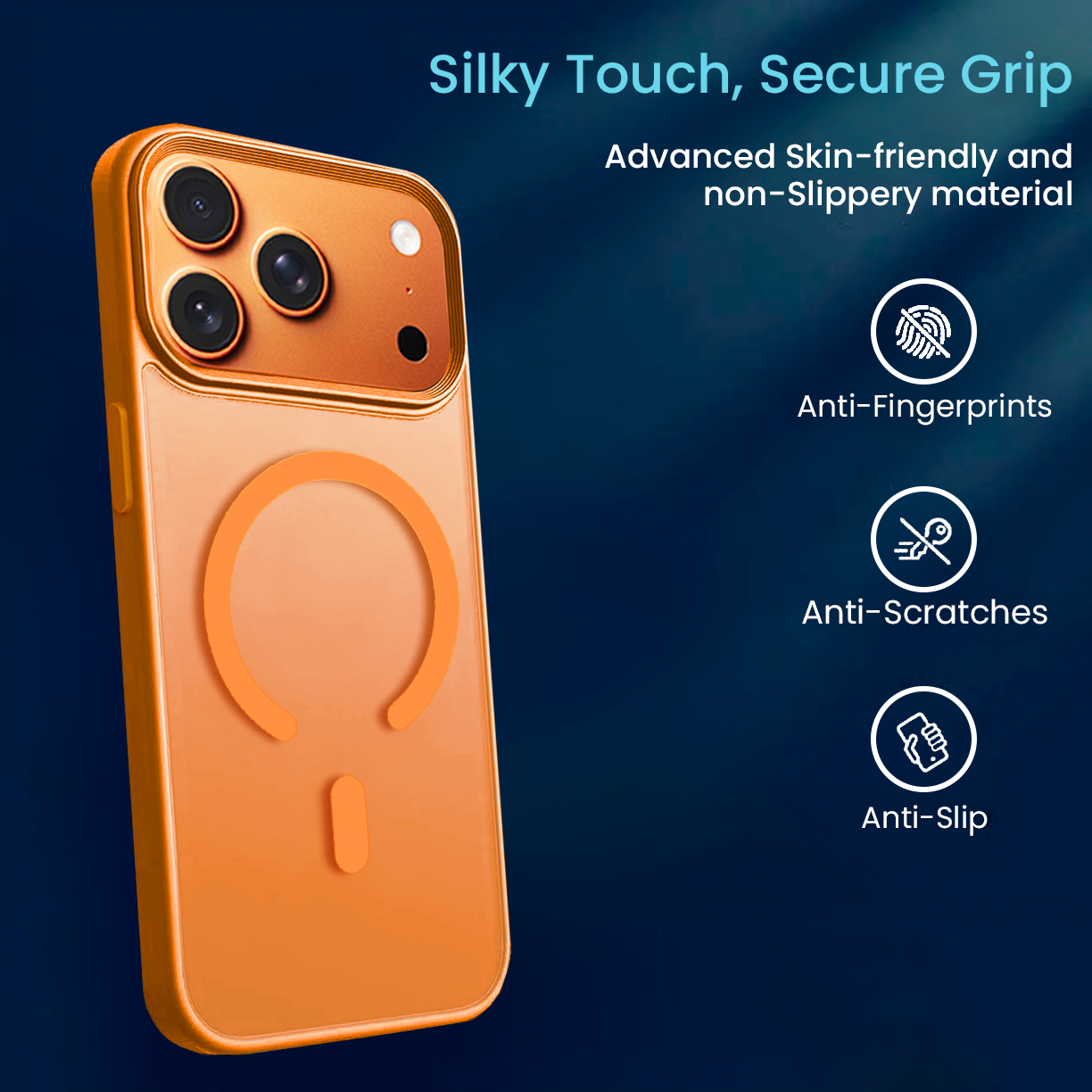 Entronix [Magnetic] Case Compatible with iPhone 17 Pro - Translucent Frosted Matte