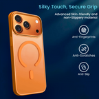 Entronix Bundle Compatible with iPhone 17 Pro Max - [Magnetic] Translucent Matte Case & 1 Clear Screen Protector