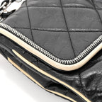 Lambskin East West Mademoiselle Flap Black