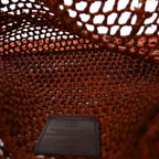 Raffia Summer Banana Tote Clay Brown