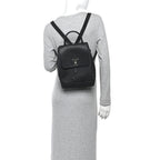 Calfskin Lockme Backpack Black
