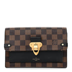 Damier Ebene Vavin Chain Wallet Black