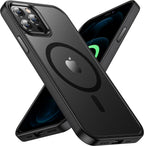Entronix [Magnetic] Case Compatible with iPhone 12 Pro Max - Translucent Frosted Matte