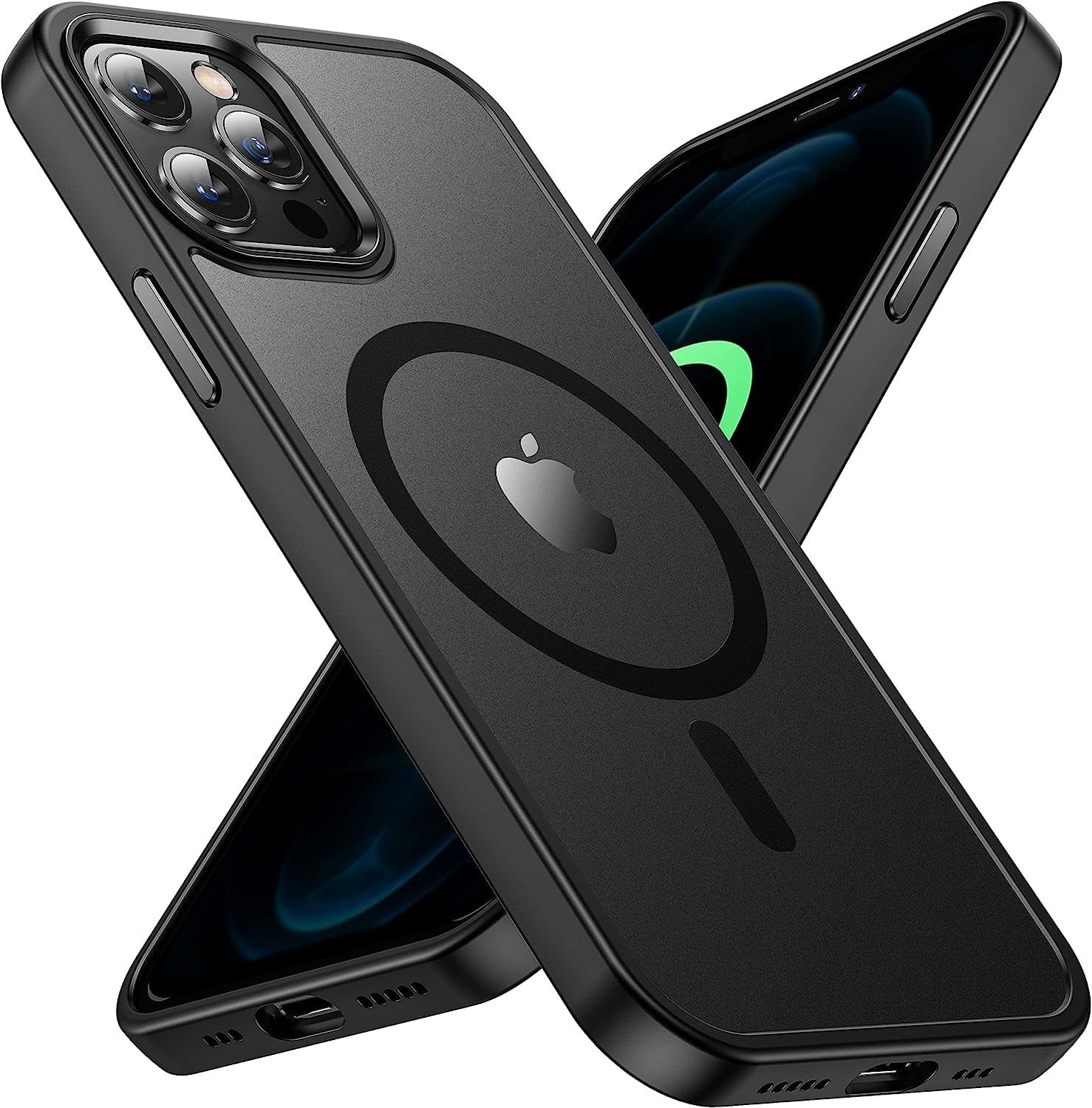 Entronix [Magnetic] Case Compatible with iPhone 12 Pro Max - Translucent Frosted Matte