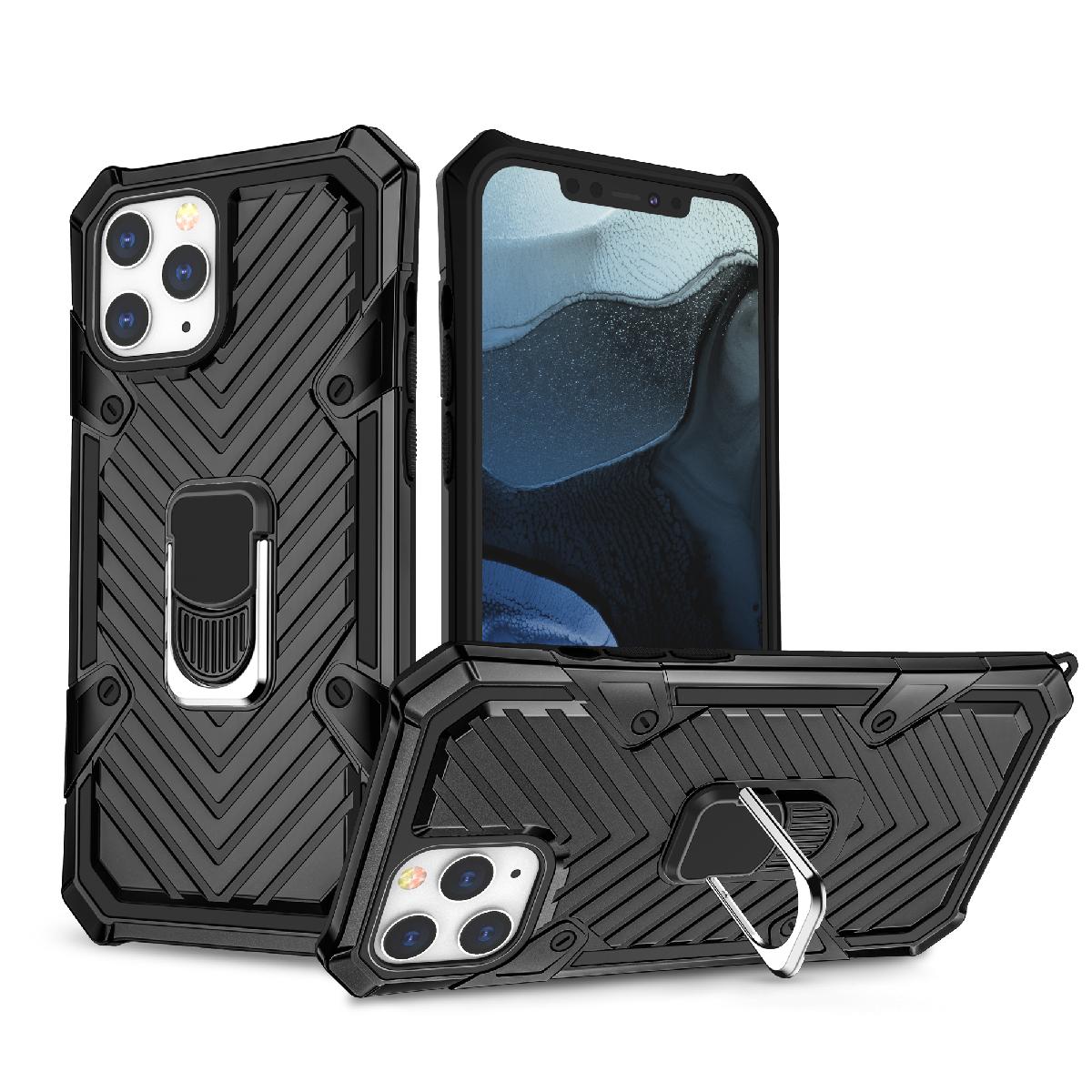Iphone 12 Pro Max Kickstand Anti-Shock And Anti Falling Case In Black