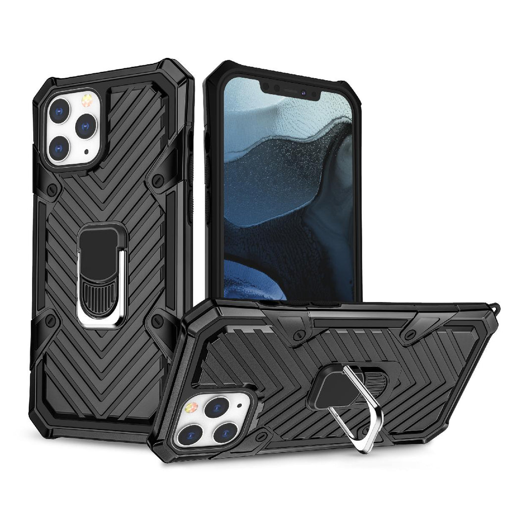 Iphone 12 Mini Kickstand Anti-Shock And Anti Falling Case In Black
