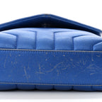 Metallic Calfskin Y Quilted Monogram Toy Loulou Crossbody Bag Blue Royal