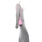 Vegan Leather Small Shopping Bag Bubblegum