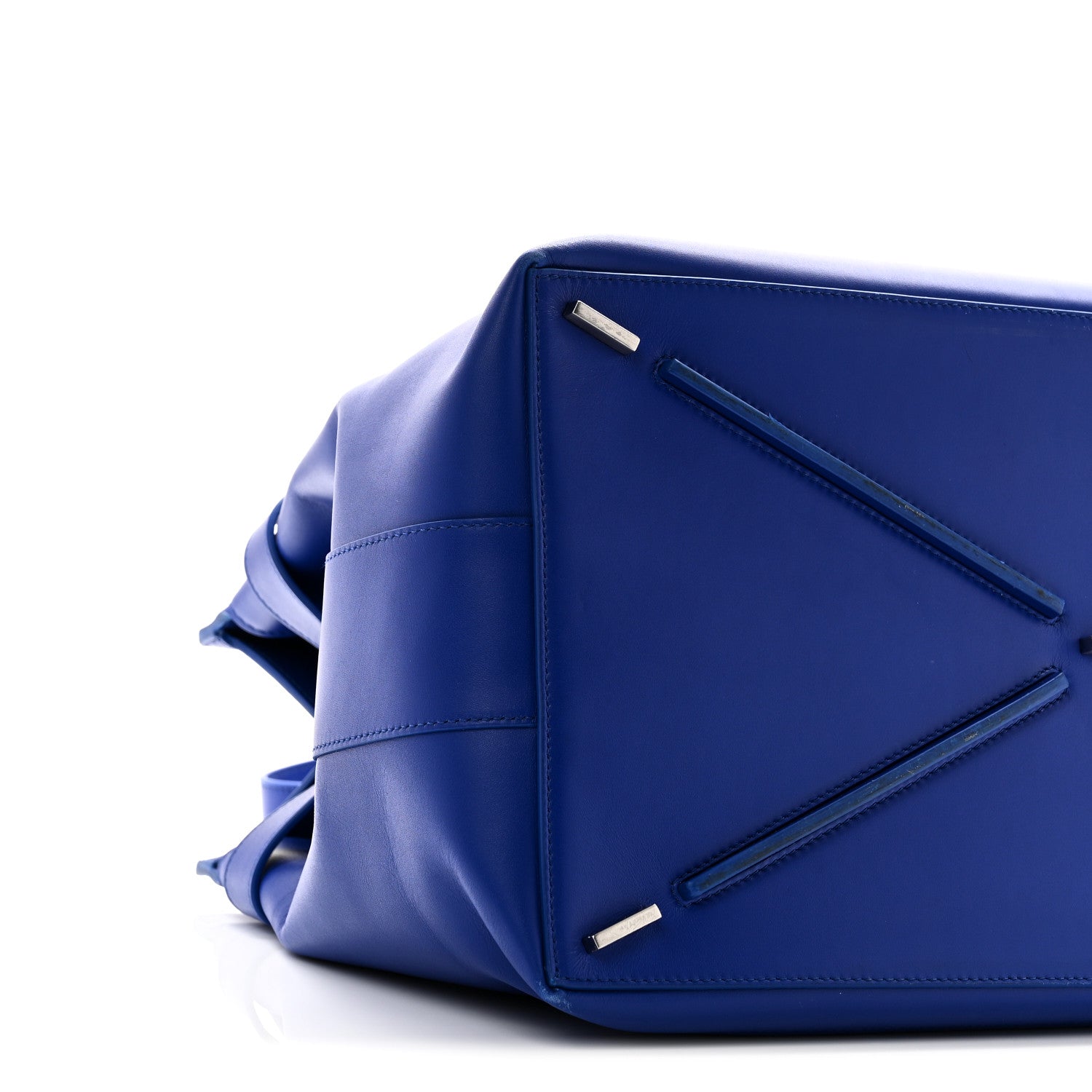 Calfskin Calfskin XL Gancini Buckles Tote Bag Blue