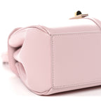Satinated Calfskin Mini 16 Top Handle Bag Pastel Pink
