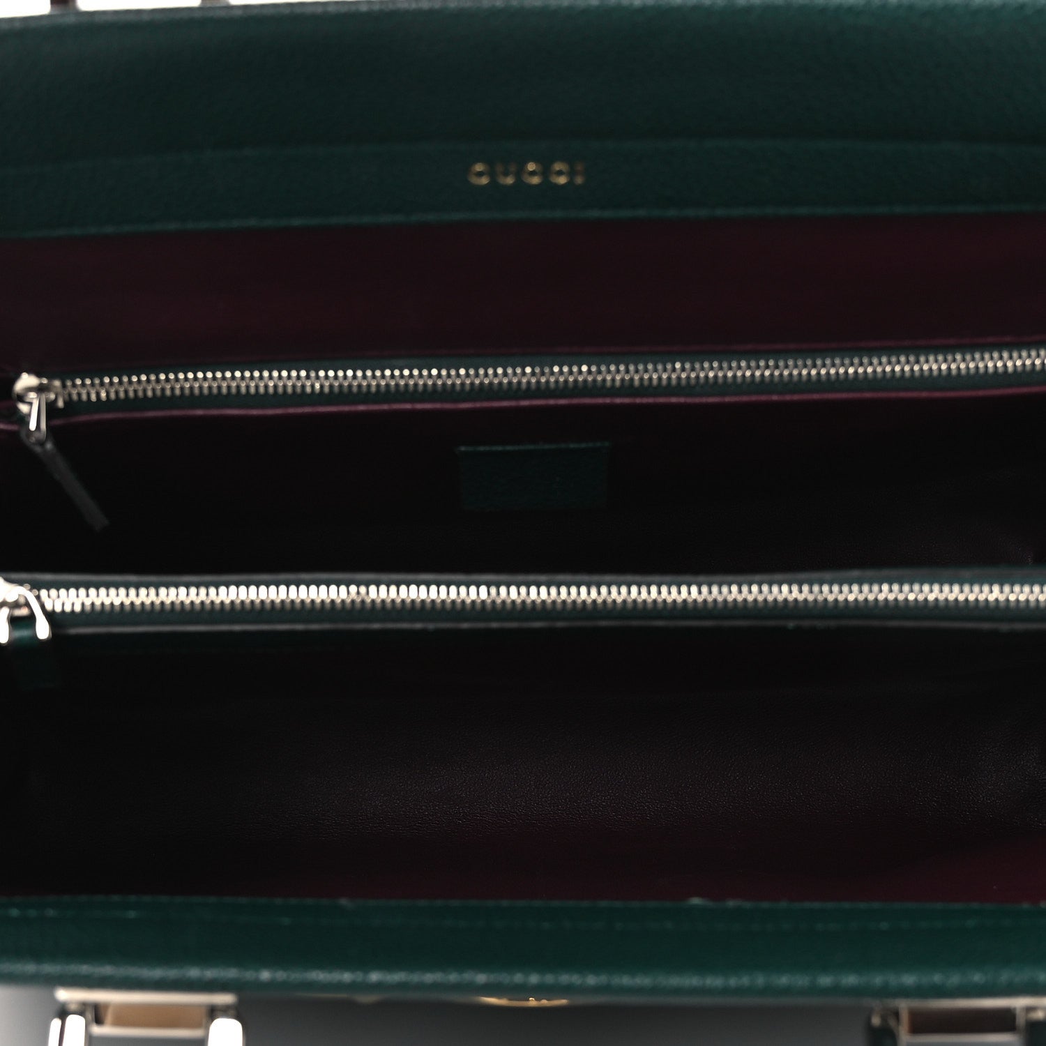 Grainy Calfskin Medium Zumi Top Handle Bag Vintage Green