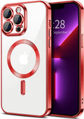 Entronix [Magnetic] Case Compatible with iPhone 13 Pro - [Clear Back] Luxury Glossy Cover