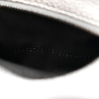 Metallic Grained Calfskin Neo Classic Hardware Super Nano City Crossbody Silver