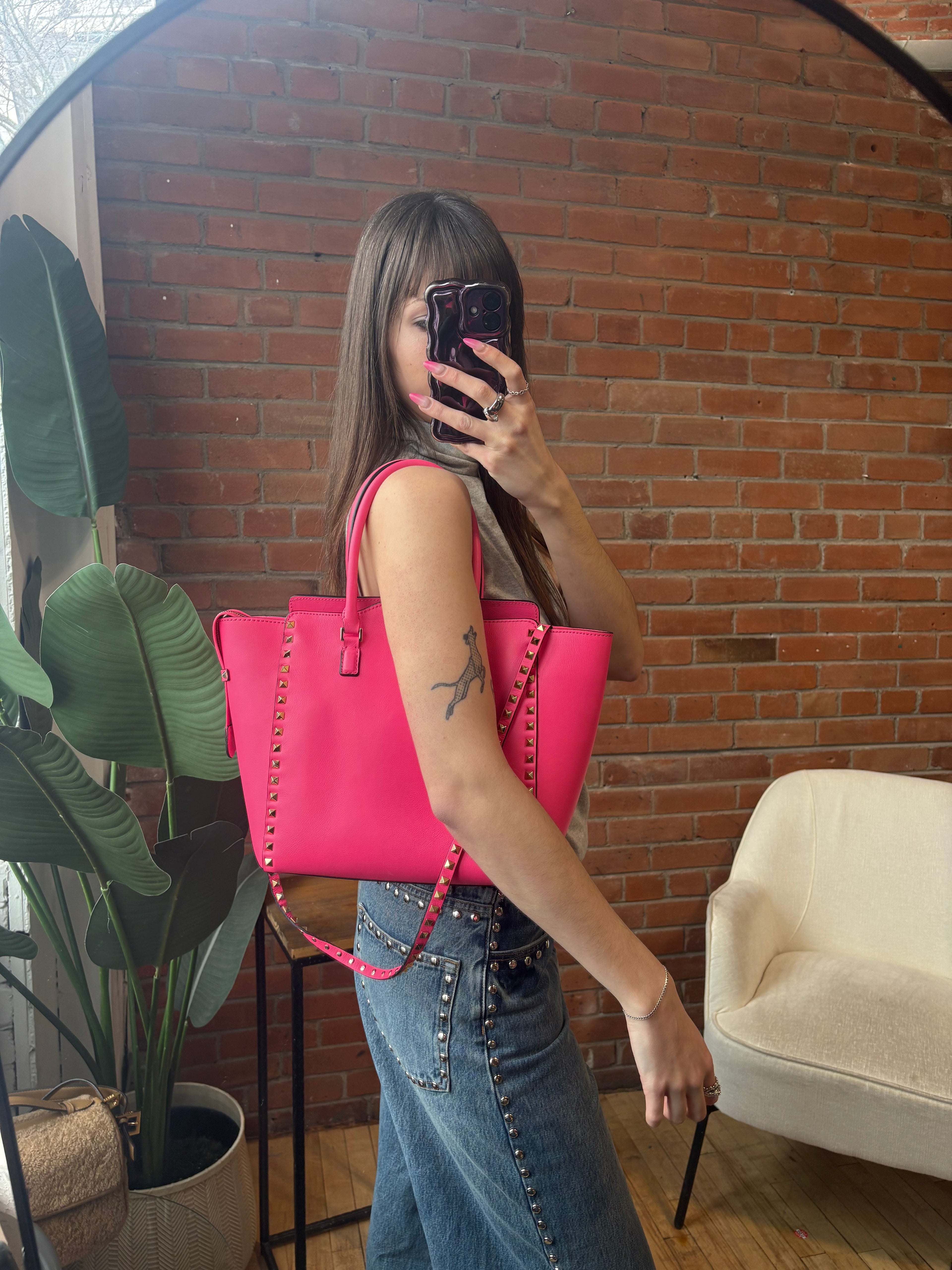 Valentino Rockstud Tote Bag
