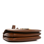 Roxy Calfskin Web Medium Blondie Shoulder Flap Bag Cuir