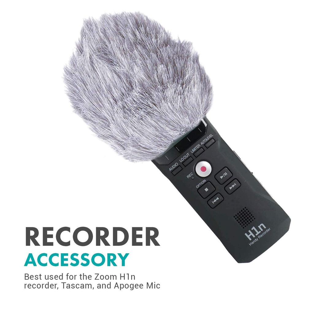 Movo WS1 Furry Outdoor Small Mic Windscreen Muff