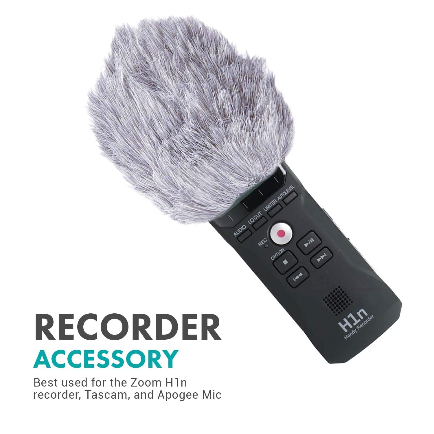 Movo WS1 Furry Outdoor Small Mic Windscreen Muff