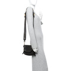Calfskin Mini Jennifer Crossbody Bag Brown