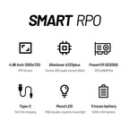 Smart Pro Handheld Game Console with 4.96'' IPS Screen, Linux System, Joystick, RGB Lighting - Retro Video Game Console Gift
