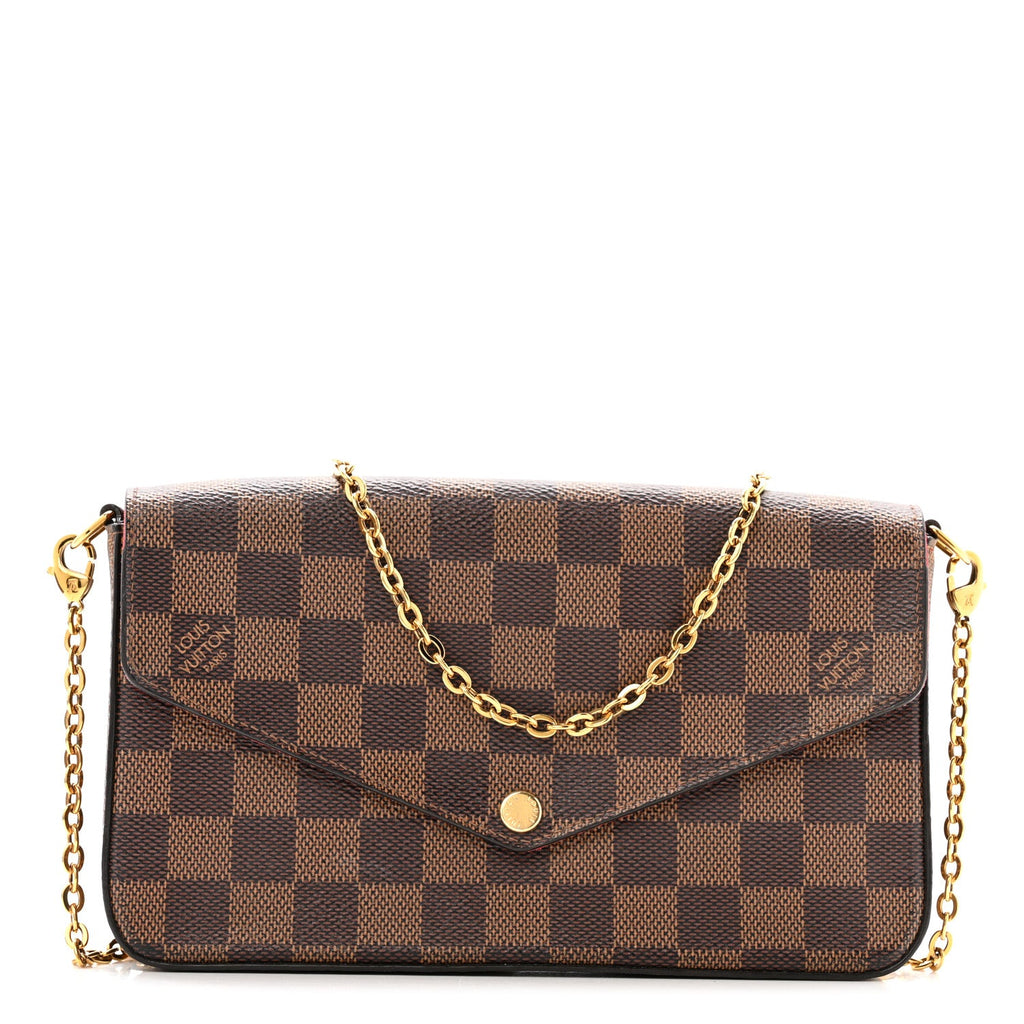 Damier Ebene Pochette Felicie Chain Wallet